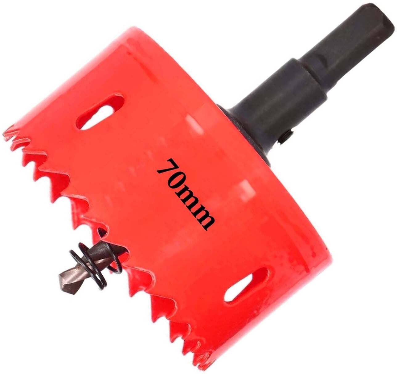 dytools 70mm Hole Saw,3”Cutting Diameter M42 Bi-Metal HSS Blade with Arbor for Aluminum Iron Stainless Steel Plate-picture-18