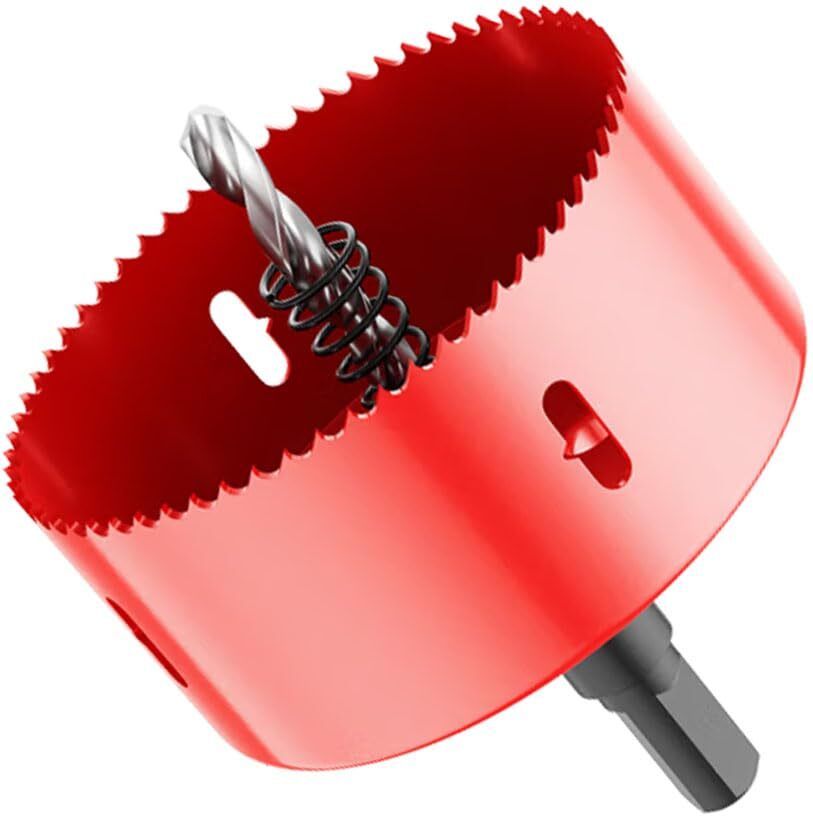 nityaecommerce 3-3/4Inch/95mm Hole Saw for Wood and Plastic,3-3/4"HSS Metal Hole Cutter for Wood,Cornhole Boards, Drywall, PVC Boards, Vent Pipes (3-3/4"|95mm)-picture-20