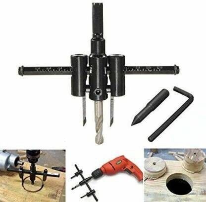 Adjustable Metal Wood Circle Cutter Kit Hole Saw Drill Bit DIY Tool 30-120mm-image-40