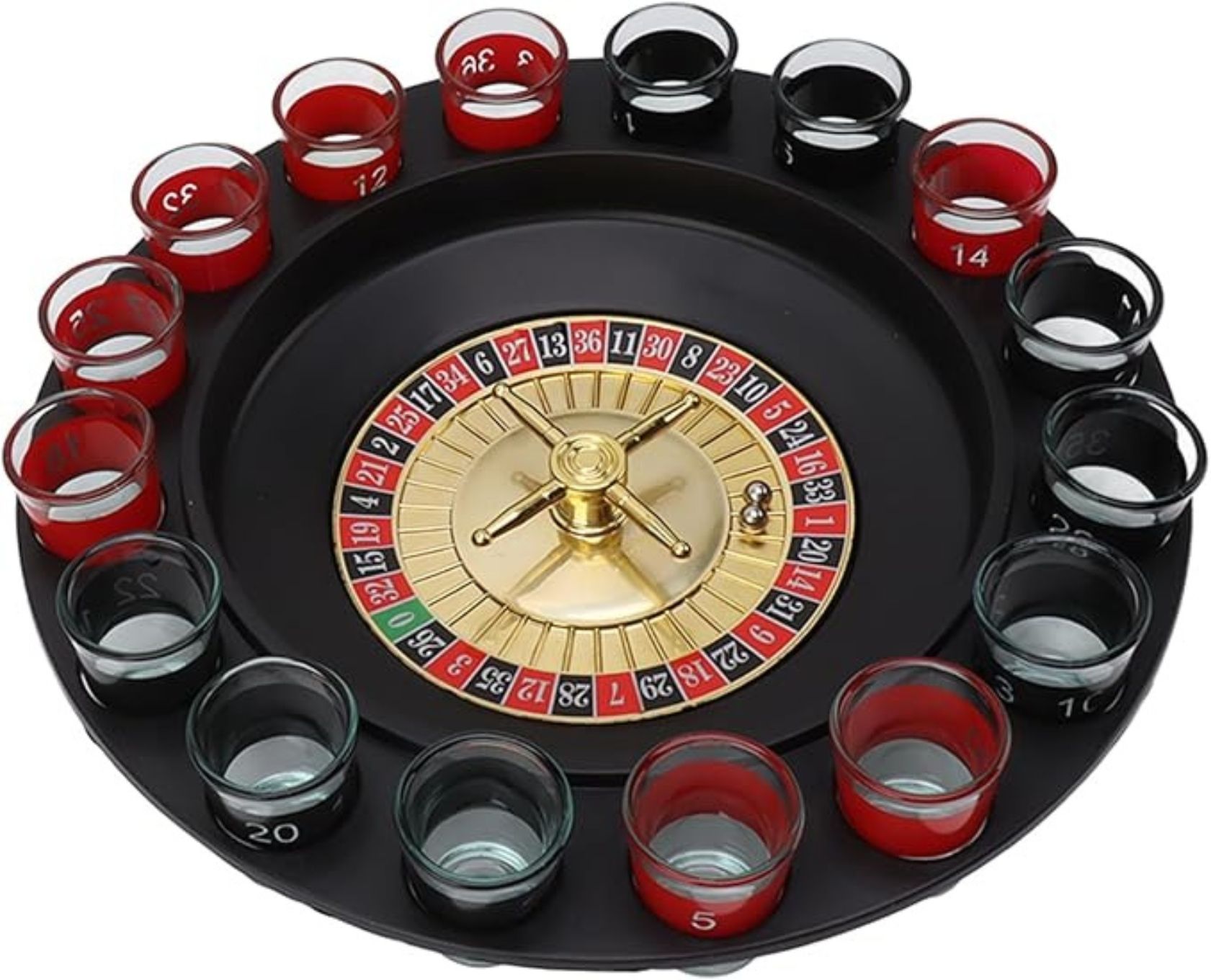 THE CLASSYCONCEPT Premium Roulette Party Game Drinking Roulette