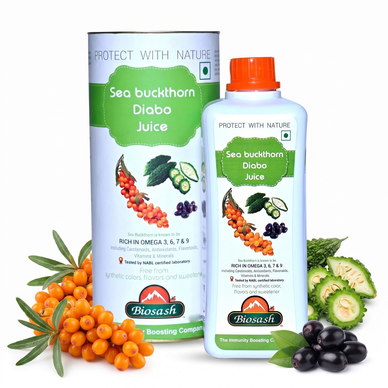 biosash Sea Buckthorn DIABO Juice, Omega 3 Herbal extract for Sugar control & Metabolism-picture-13