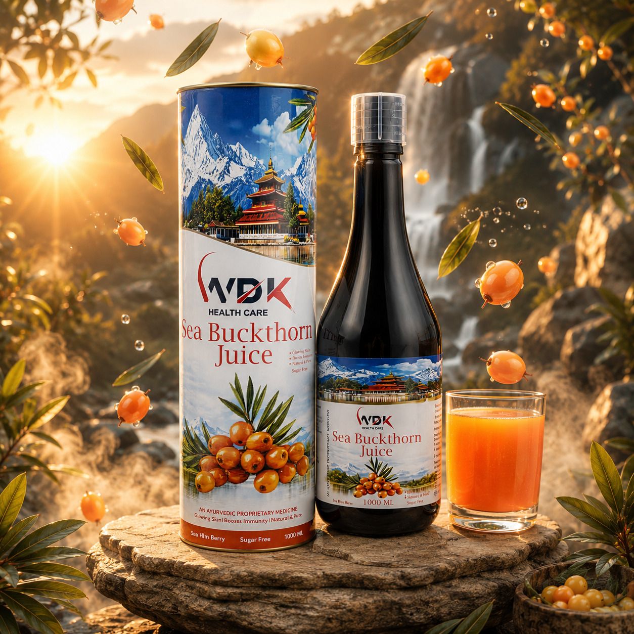 Sea Buckthorn Juice 1000 ml |Rich in Omega 3-6-7-9, Vitamin C , Antioxidants-image-22