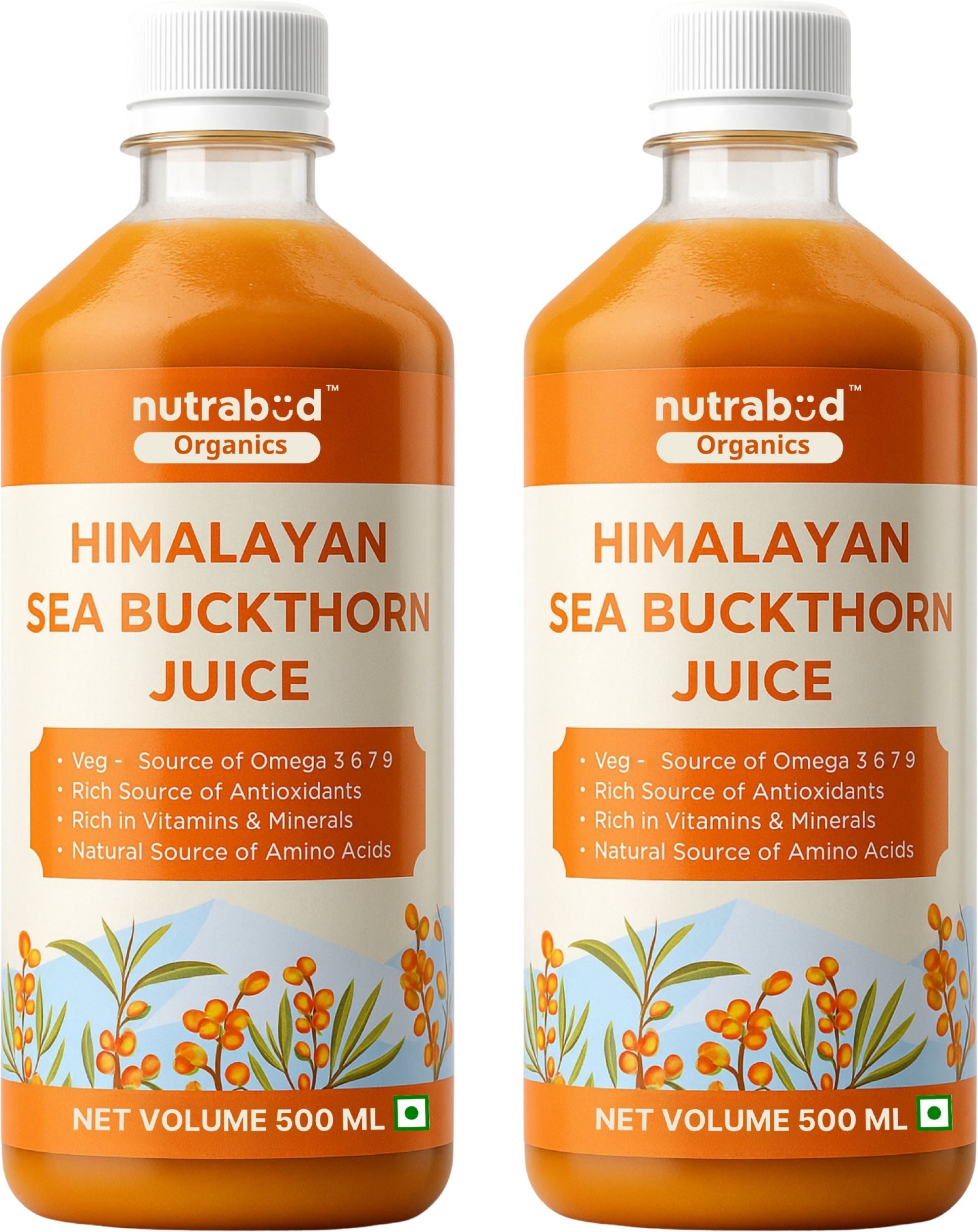 nutrabud Sea Buckthorn Juice - Sourced From Ladakh - Rich in Omega-3,6,7,9 & Vitamin-C-picture-38