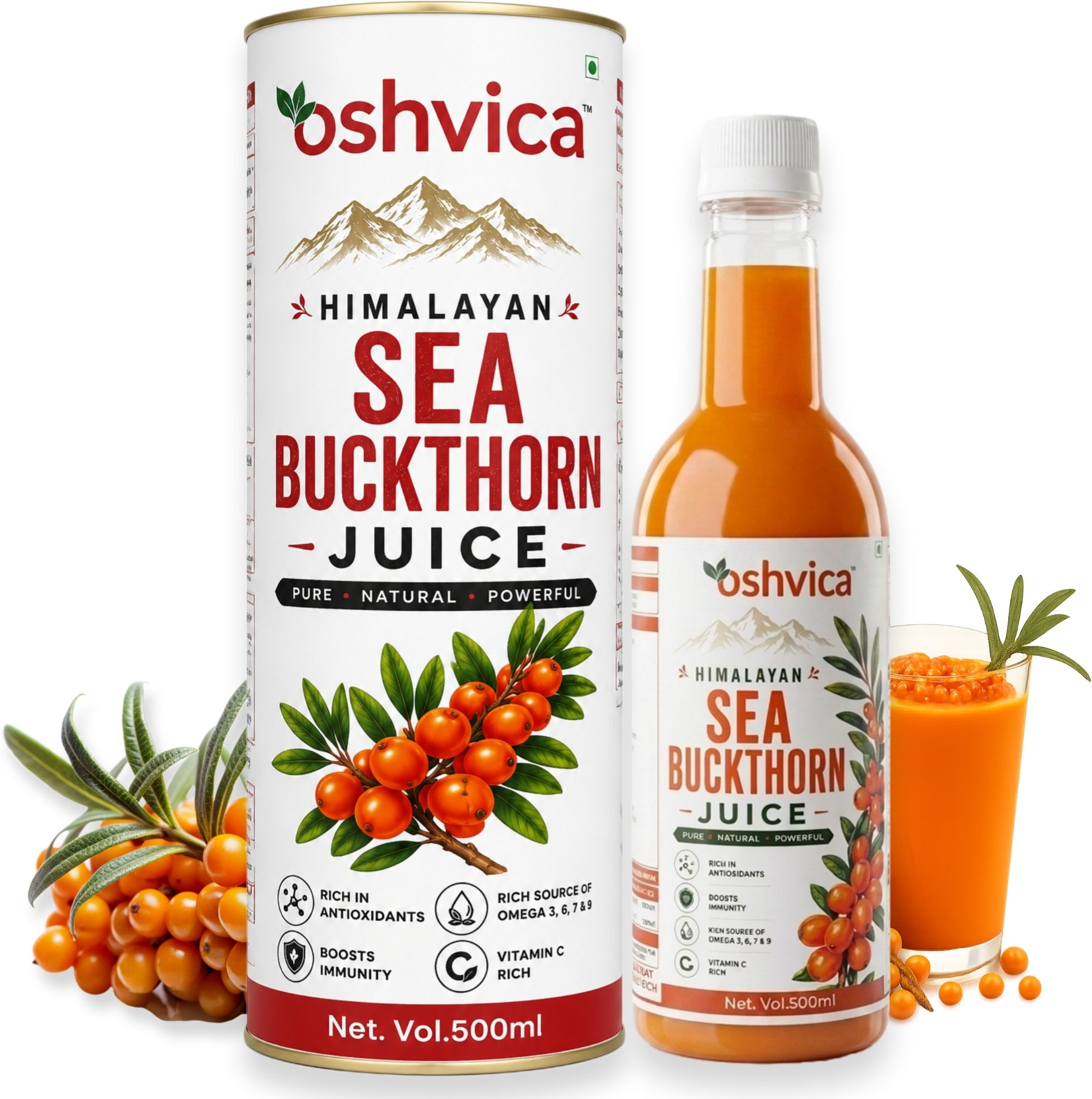 oshvica Sea Buckthorn Juice 500 ml-picture-27