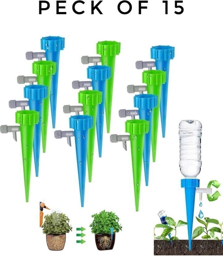 Drip Irrigation Spike 15 Pack Automatic Plant Watering System Drip Irrigation Kit-image-22