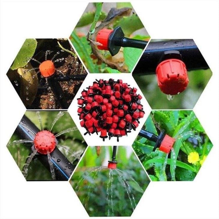 8 Way Adjustable Drip Irrigation Dripper Pack of 25 Pieces Drip Irrigation Kit-image-15