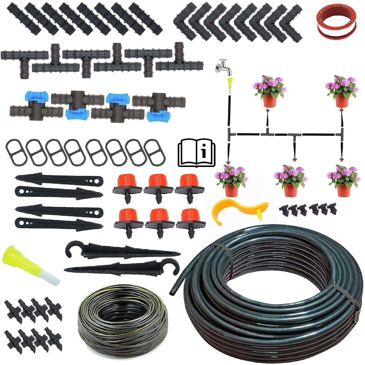 Drip Irrigation Garden Watering Drip Kit -100 Plants Drip Irrigation Kit-image-0