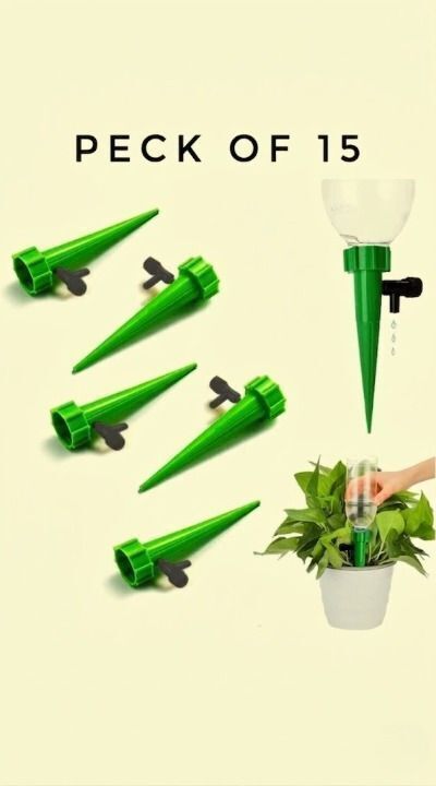 15 Pcs Self Watering Plant Spikes for Bottle Drip Irrigation Drip Irrigation Kit-image-1