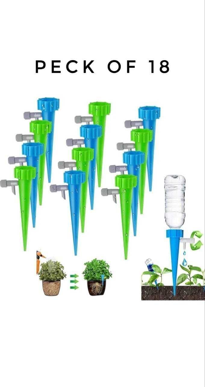 Self Watering Plant Spike Kit 18 Pieces Easy Bottle Drip Irrigation System Drip Irrigation Kit-image-27