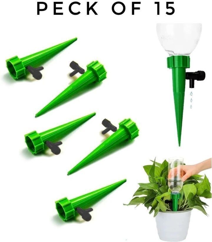 Self Watering Plant Spike Kit 15 Pieces Easy Bottle Drip Irrigation System Drip Irrigation Kit-image-26