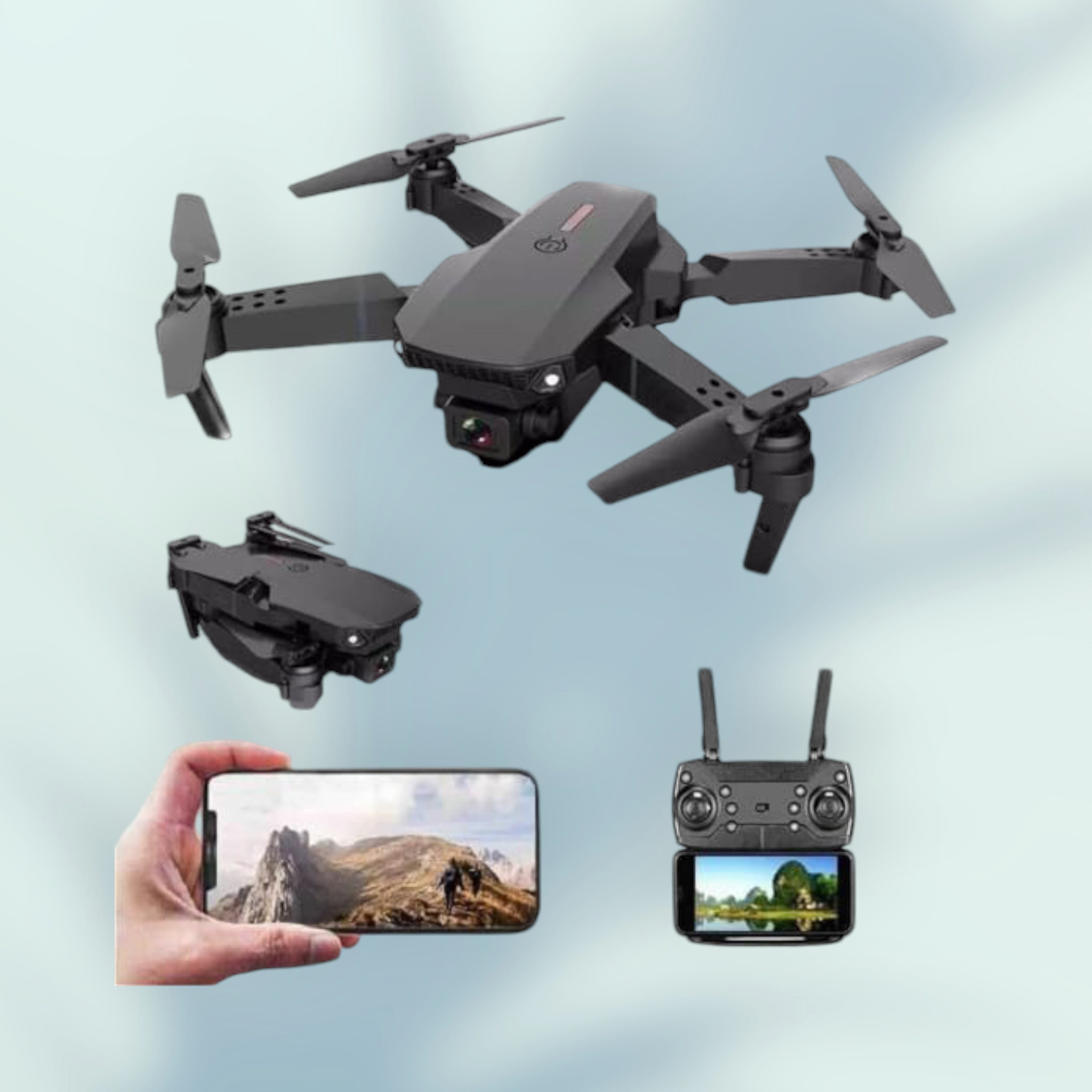 swa mi E88-New Pro Version Drone With Dual Camera Drones For Adults Drone _a26 Drone image 1