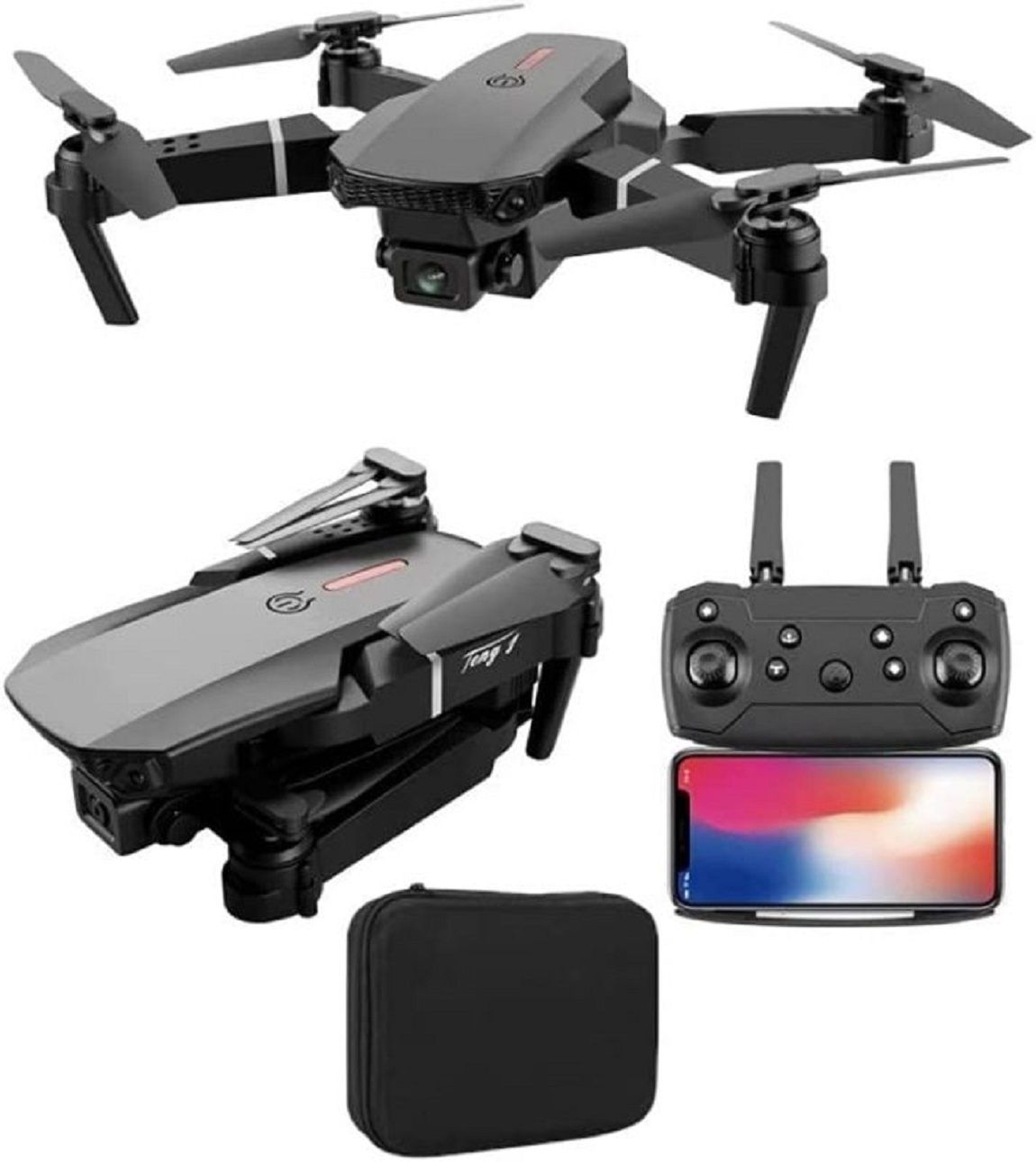 E88 DRONE 4K HD CAMERA 1080p 360 Degree Flip Functionality Drone Drone-image-6