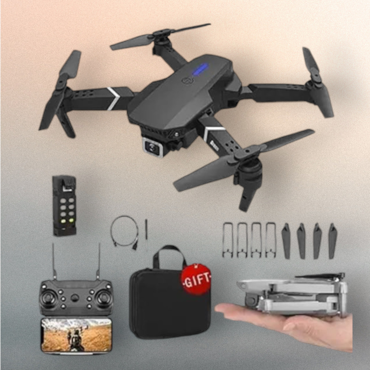 swa mi Camera dron1080P with Wide Angle Camera Long Flight time Auto Hover Foldable_31 Drone image 1