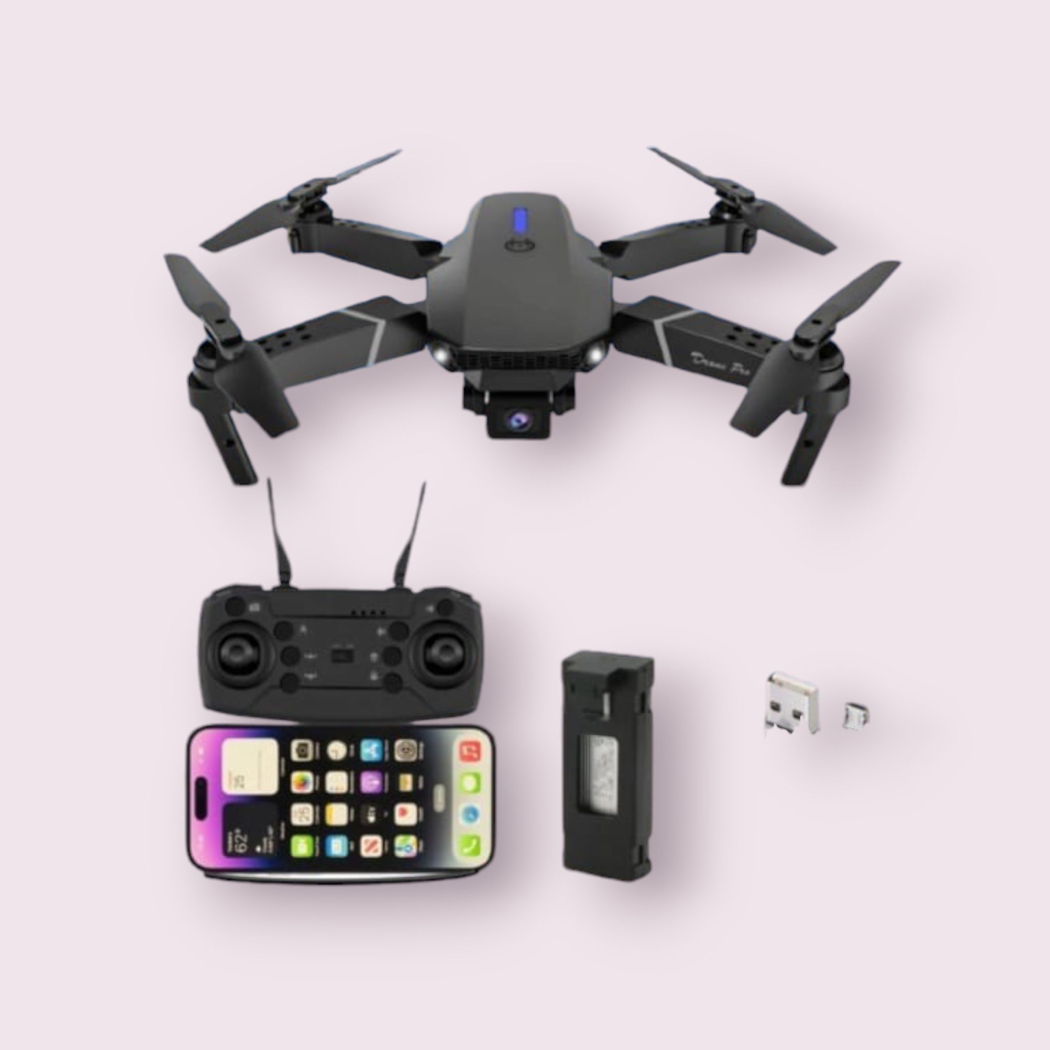 E88 Drone GPS Folding Brushless Drone 25mins 2KM 6K Ultra HD Drone_1 Drone-image-8