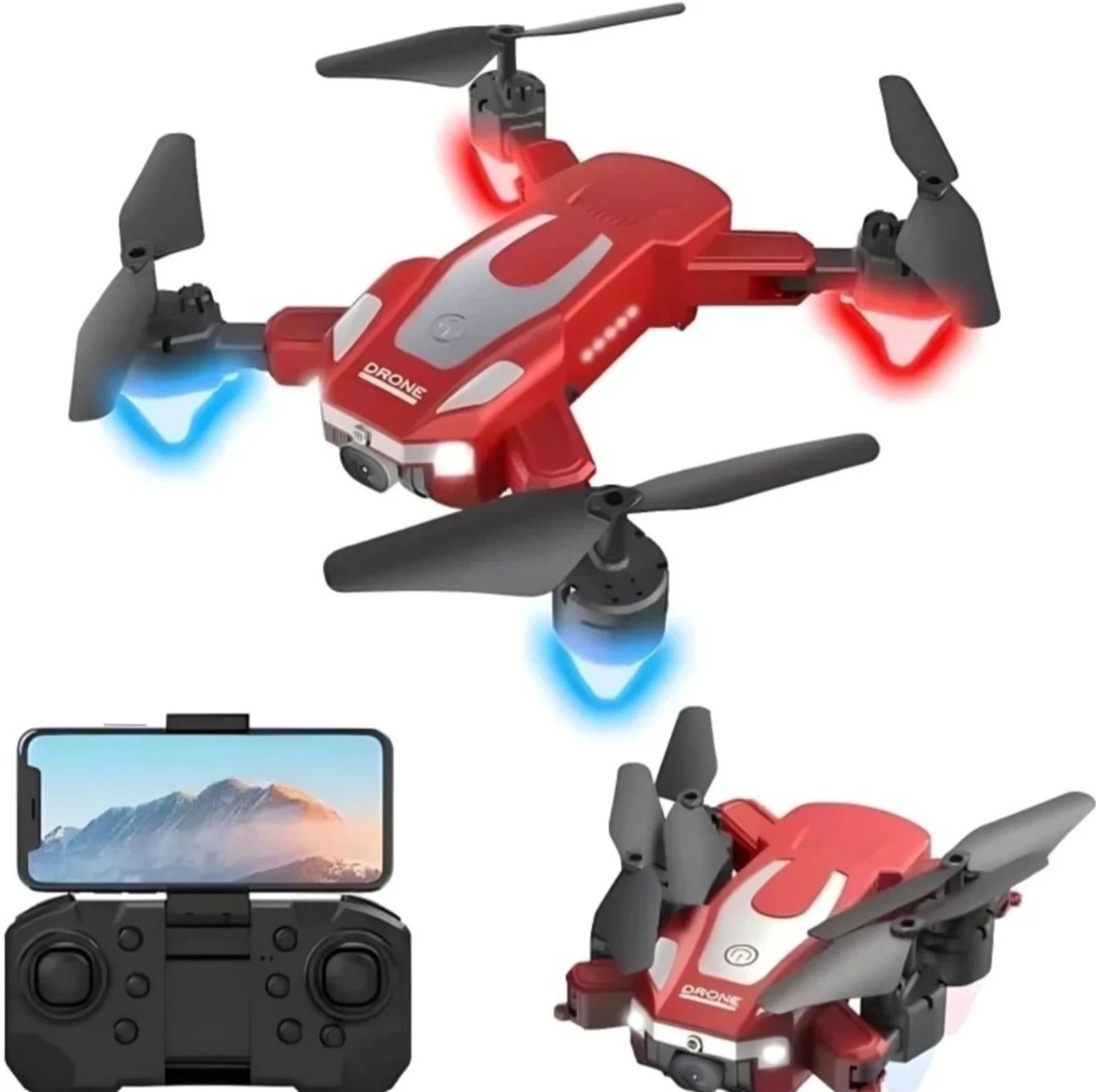 J2 360° Foldable Drone with 1080P HQ Camera & Obstacle Avoidance RC Quadcopter Drone-image-24