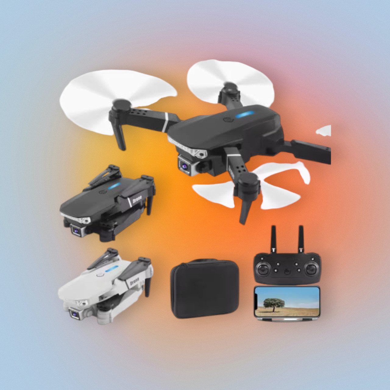swa mi E99 Drone WiFi Camera Drone Remote Control 360 Flip Stunt Drone 2 Batteries_20 Drone image 1