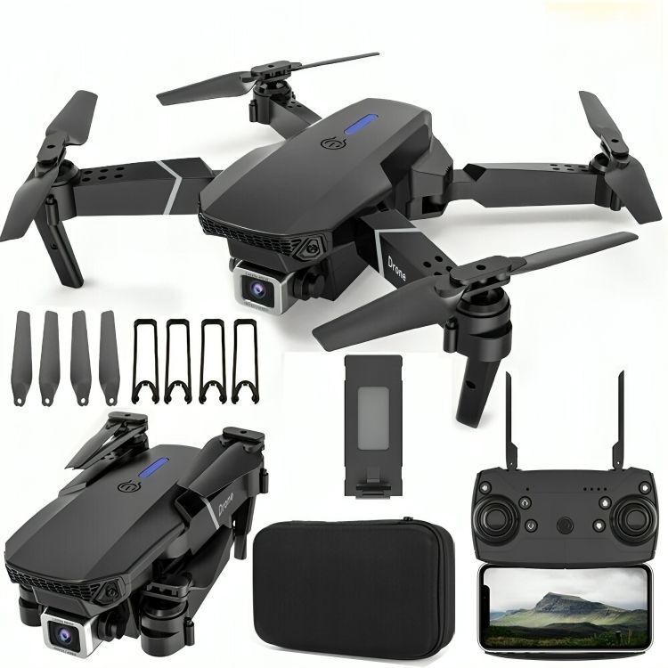 E88 Pro Smart Mini Drone with HD Camera & One Key Landing Drone-image-45