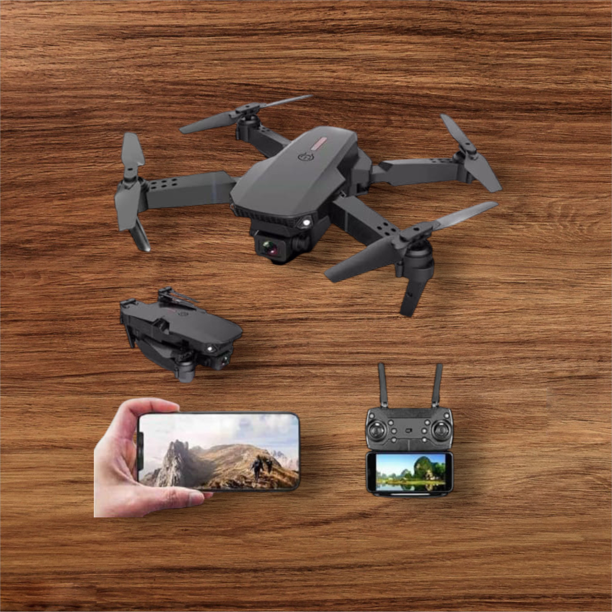 swa mi E88-New Pro Version Drone With Dual Camera Drones For Adults Drone _a3 Drone image 1