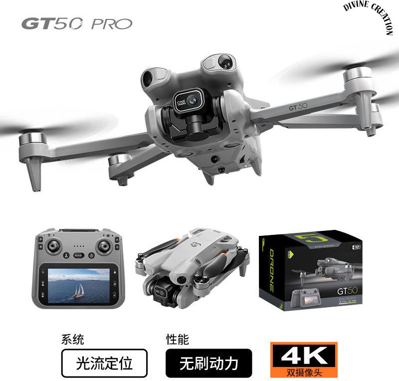 divine creation GT50 Pro Foldable 4K GPS Smart Drone with HD Camera,Optical Flow Positioning D42 Drone-picture-14