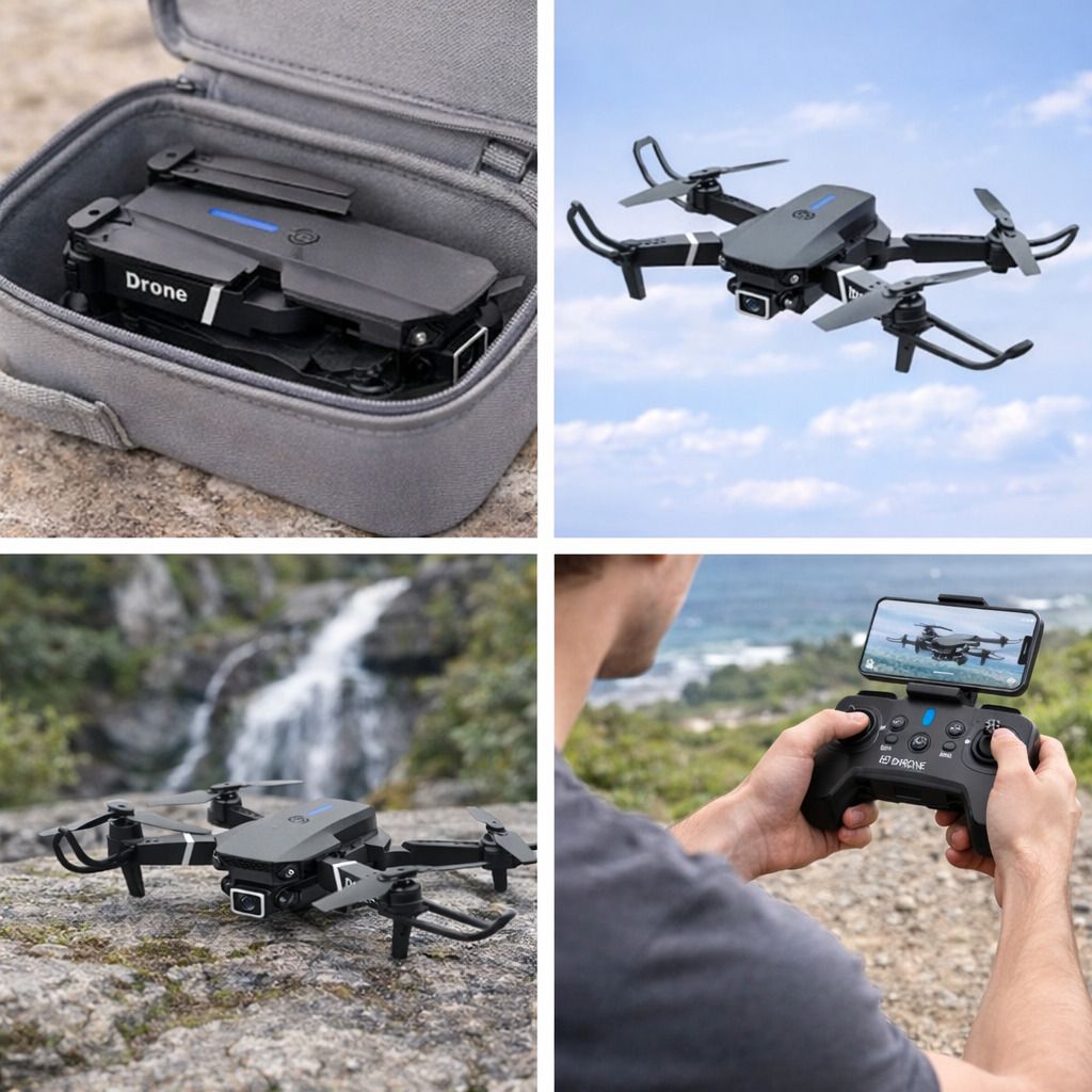 WiFi FPV Drone (Black) with GPS Navigation, 4K UHD Camera Drone-image-14