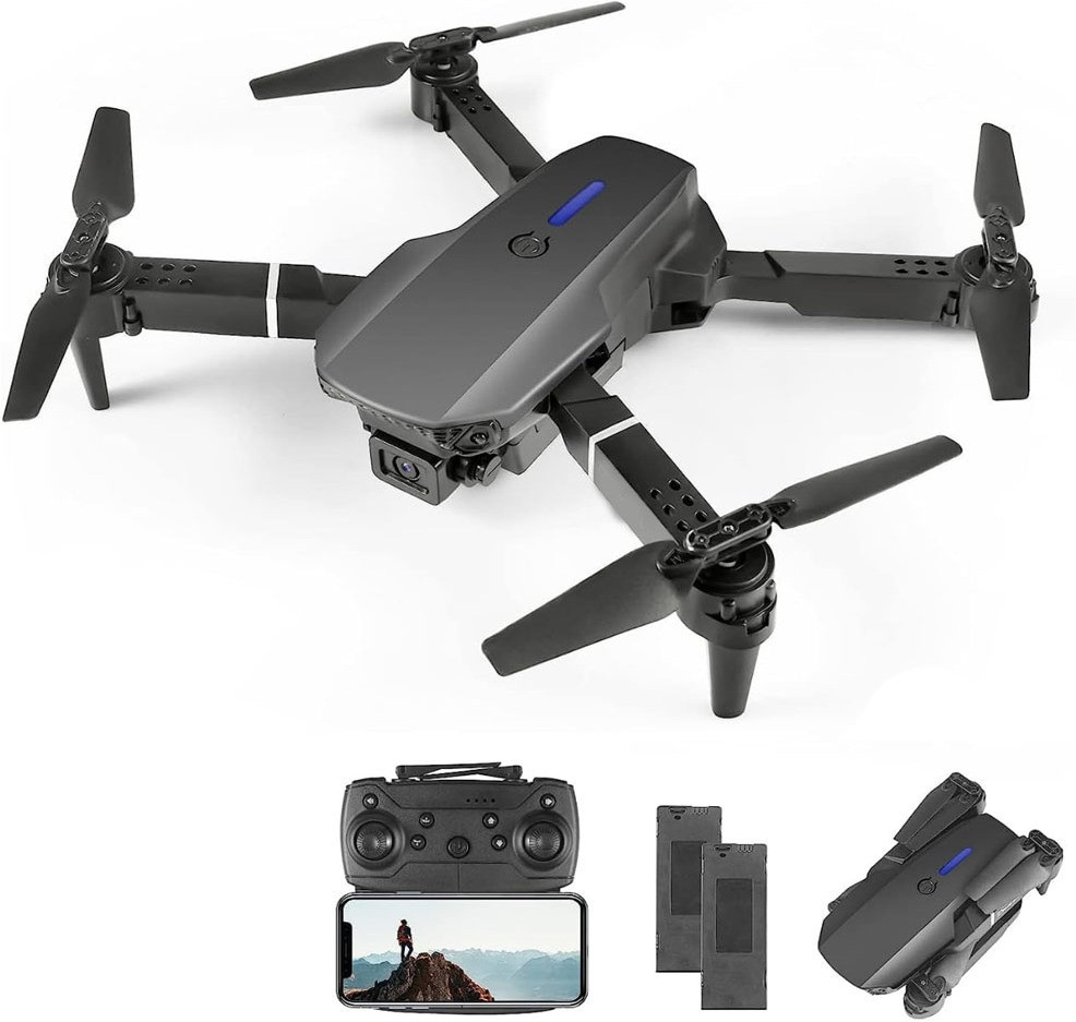 swa mi Drone Toy With HD Dual Camera Height Hold RC Foldable Quadcopter Helicopter1 Drone image 1