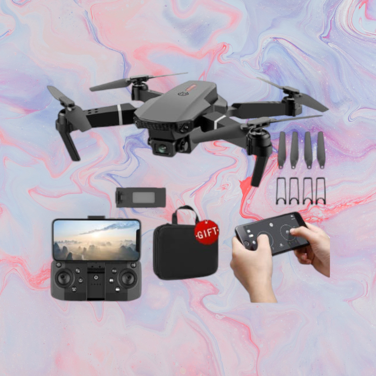 swa mi Drone WiFi Camera Drone Remote Control Quadcopter 360 Flip Stunt Drone_22 Drone image 1