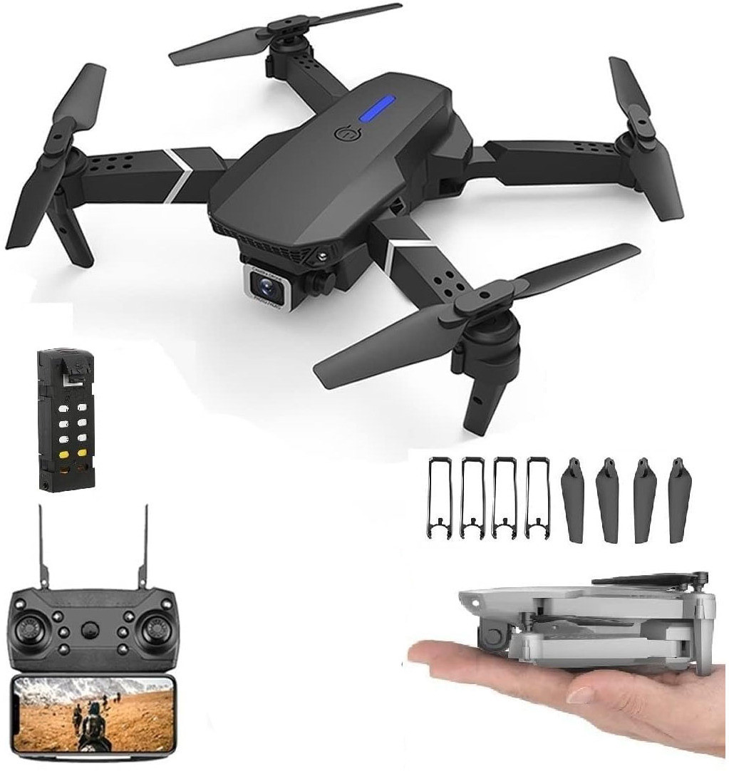 swa mi Foldable Toy-Drone with HQ-WiFi-Camera-Remote-Control-for-Kids Selfie-Flips1 Drone image 1