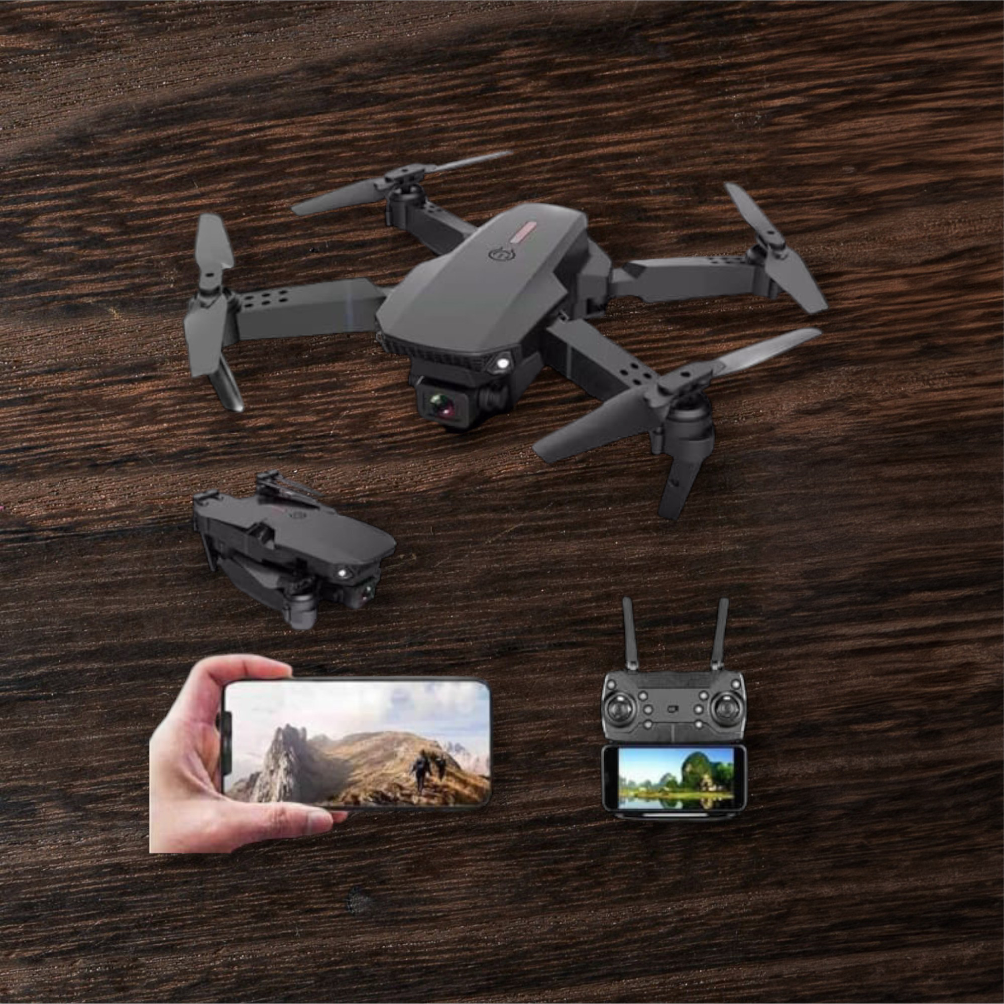 swa mi E88-New Pro Version Drone With Dual Camera Drones For Adults Drone _a5 Drone image 1