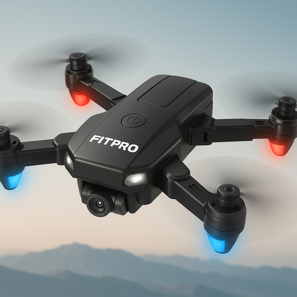 fitpro J2 Drone - Foldable Dual Camera Drone with HD Double Camera Drone image 1