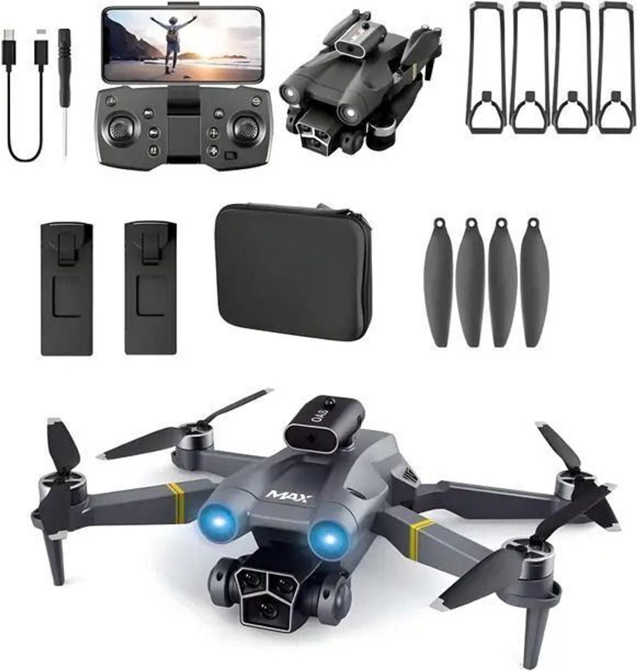 tulrav M3 Max – 4K Dual Camera, Foldable Quadcopter with WiFi FPV & Long Drone-picture-11