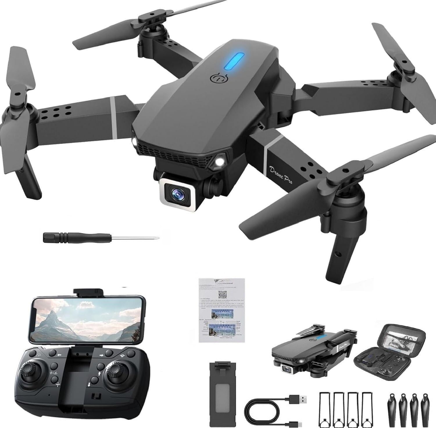 E88 Pro Foldable Aerial Photography Drone with HD Camera Drone-image-20