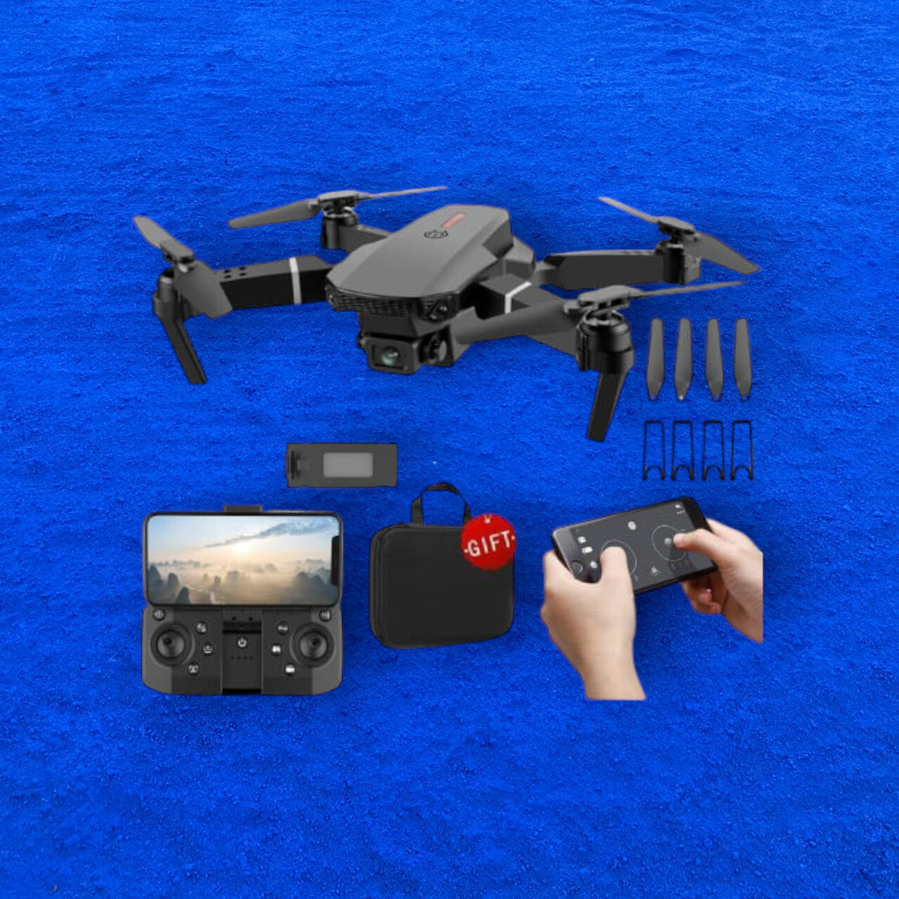 swa mi Drone WiFi Camera Drone Remote Control Quadcopter 360 Flip Stunt Drone_18 Drone image 1