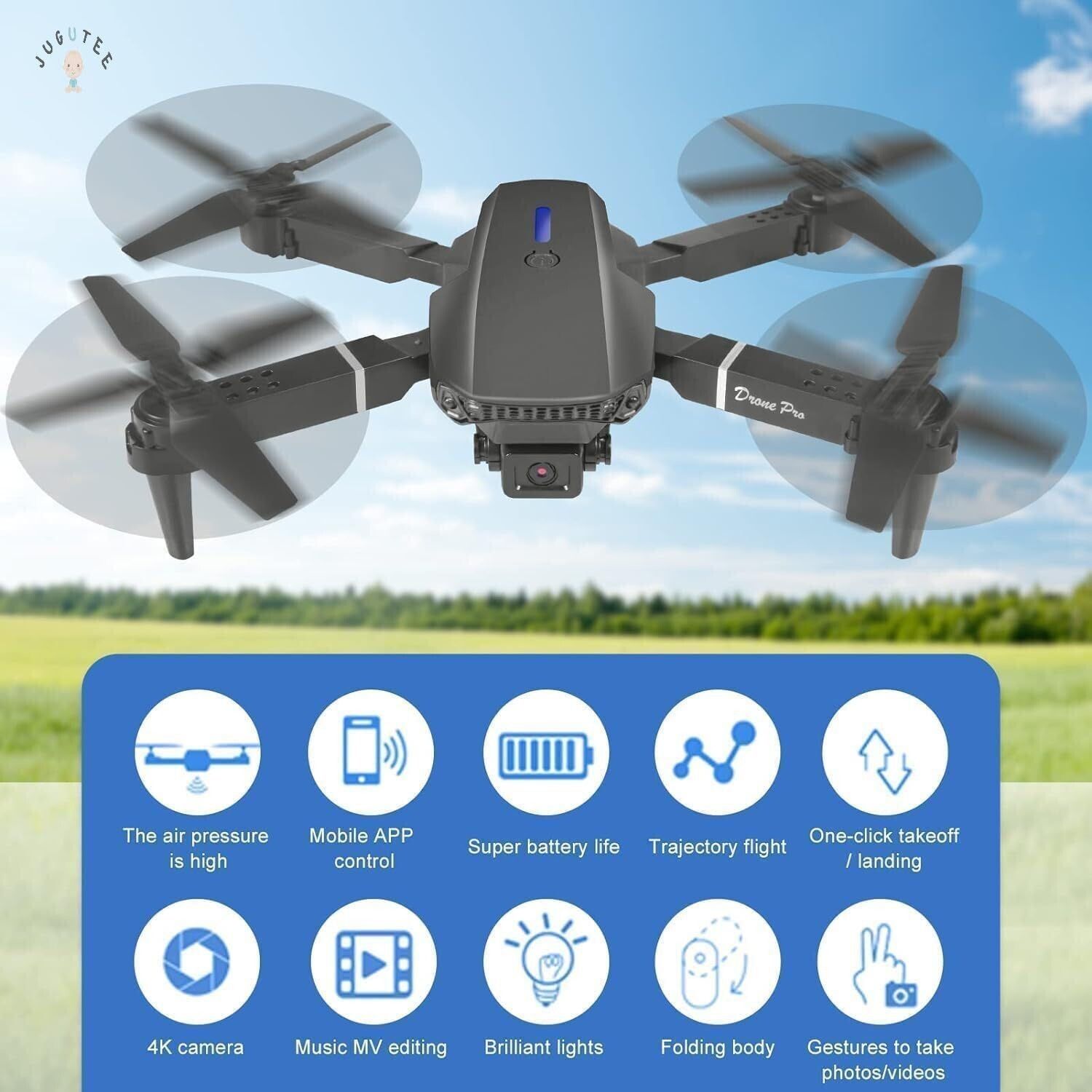 E88 Pro 4K Foldable Drone with Real Time Video Transmission Drone-image-16