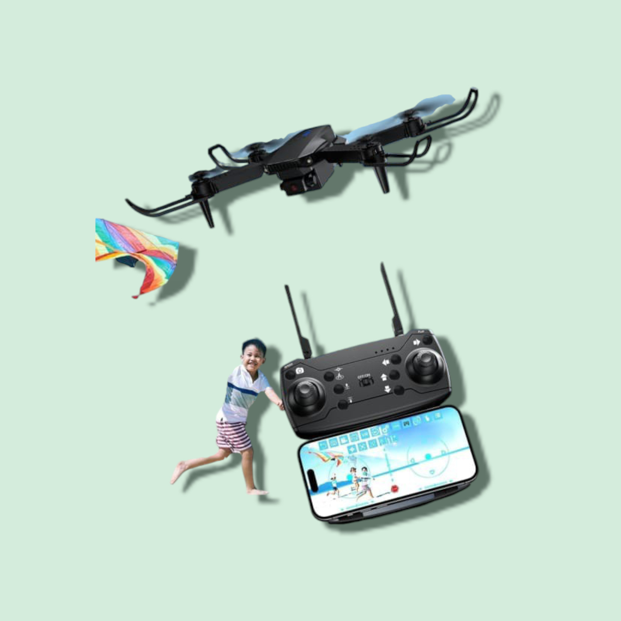 swa mi Drone WiFi Camera Remote Control Quadcopter 360' Flip Stunt Dronee_6 Drone image 1
