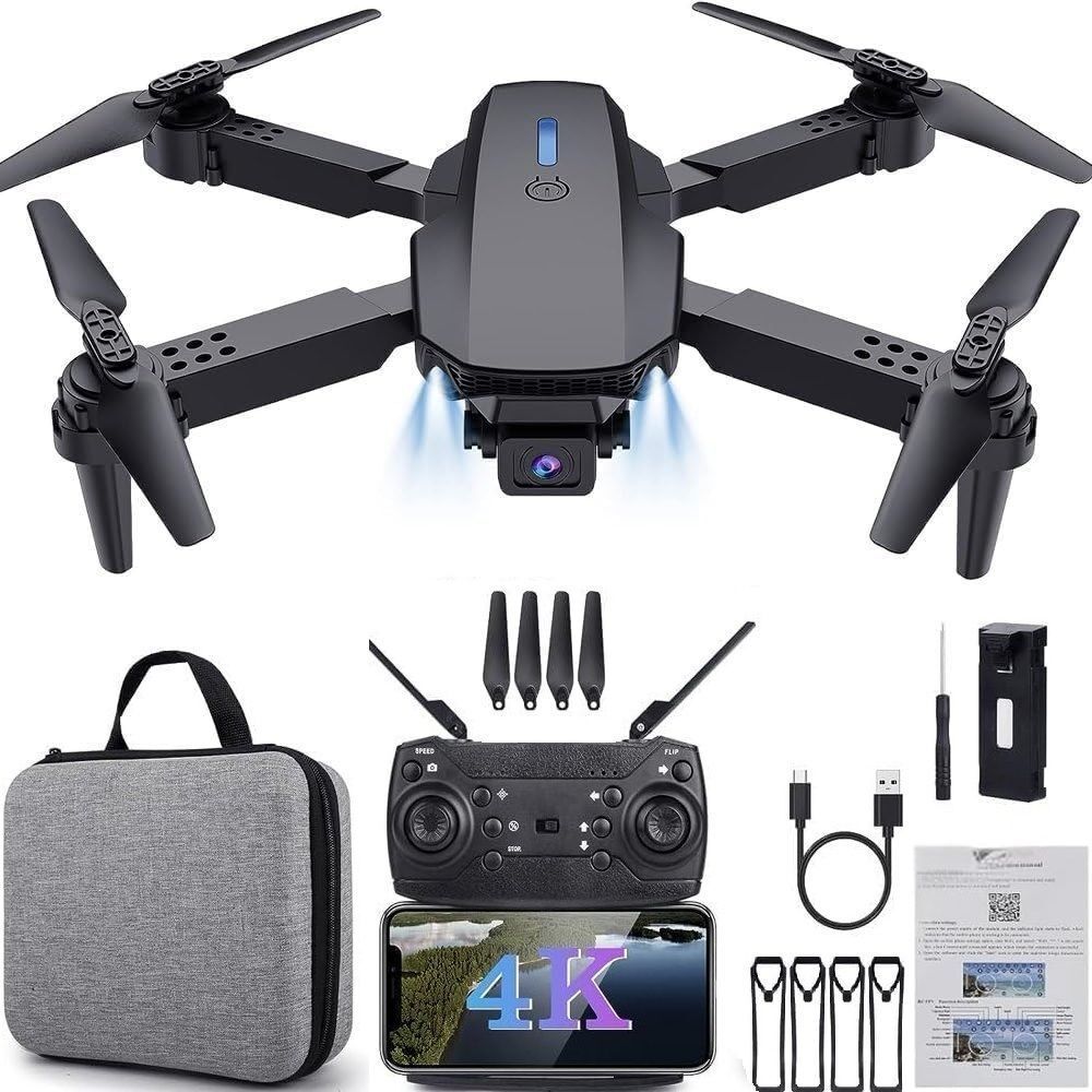 RC Foldable Drone with Dual Camera 4kAltitude Hold, One Key Take Off Drone-image-8