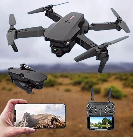 E-88 WIFI FPV With Wide Angle HD 4K 1080P Camera Height Hold RC Foldable Drone-image-5