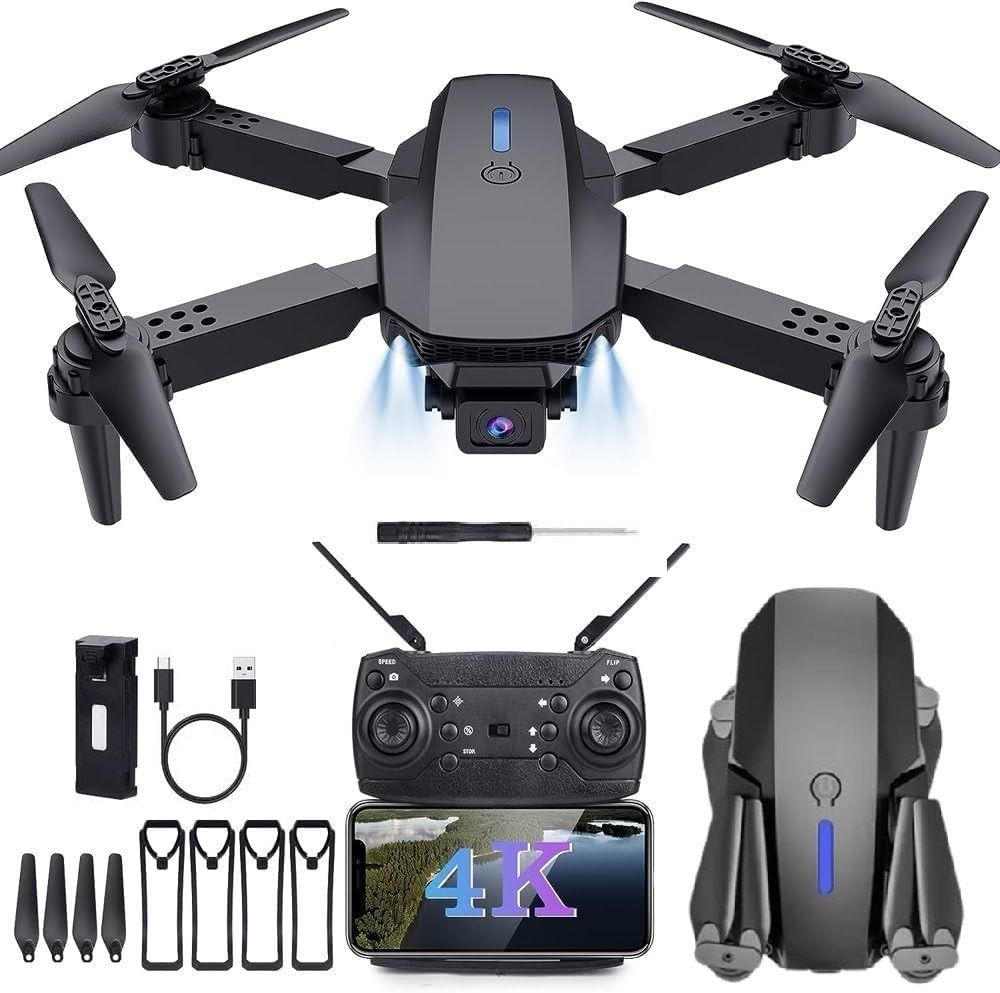 entinostik 4K WiFi Dual Camera Drone for Adults & Kids with 1 Battery and Toy Drone Drone-picture-25