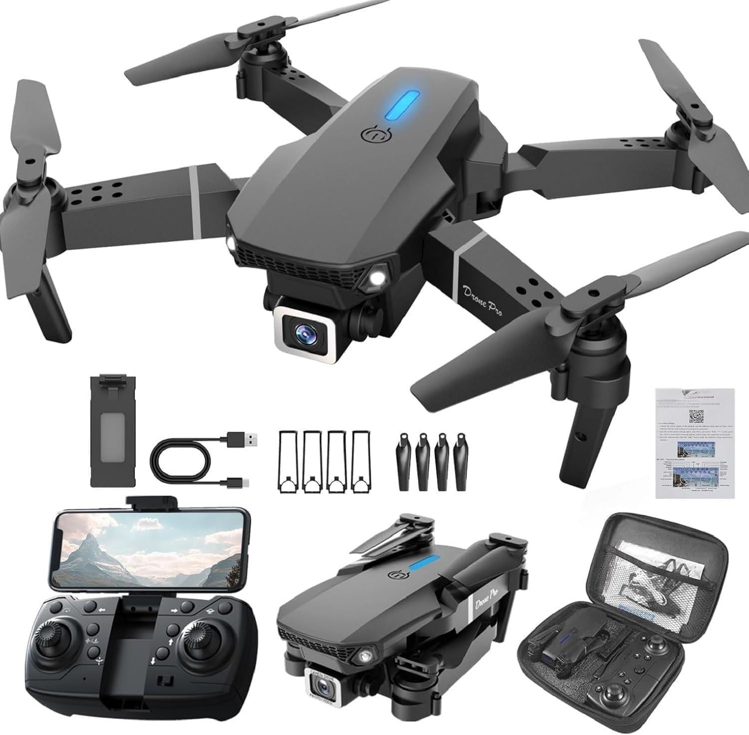 Drone with 4k Camera Foldable 1080P HD Drone Drone-image-17