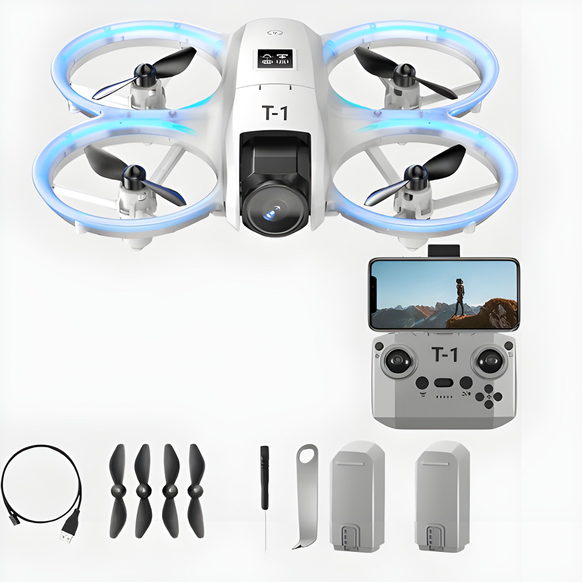 D1 Mini Drone with HD Camera | WiFi FPV, RTH, Foldable, Beginner-Friendly Drone