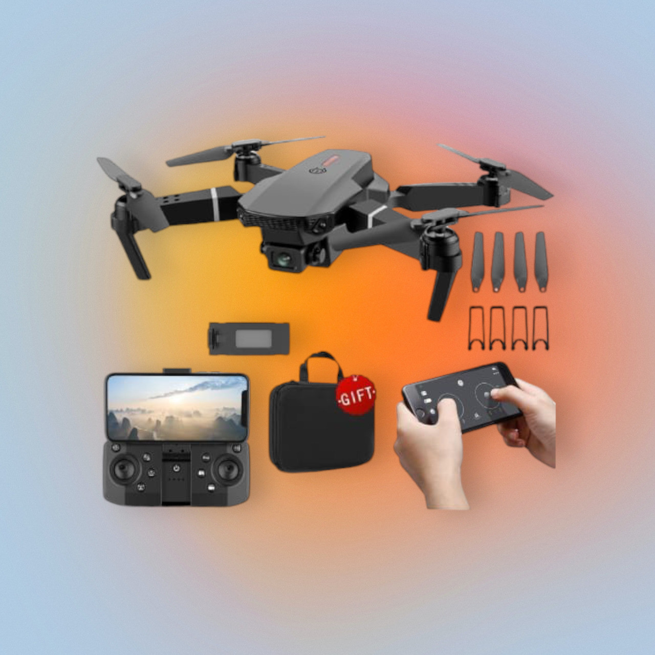 swa mi Drone WiFi Camera Drone Remote Control Quadcopter 360 Flip Stunt Drone_20 Drone image 1