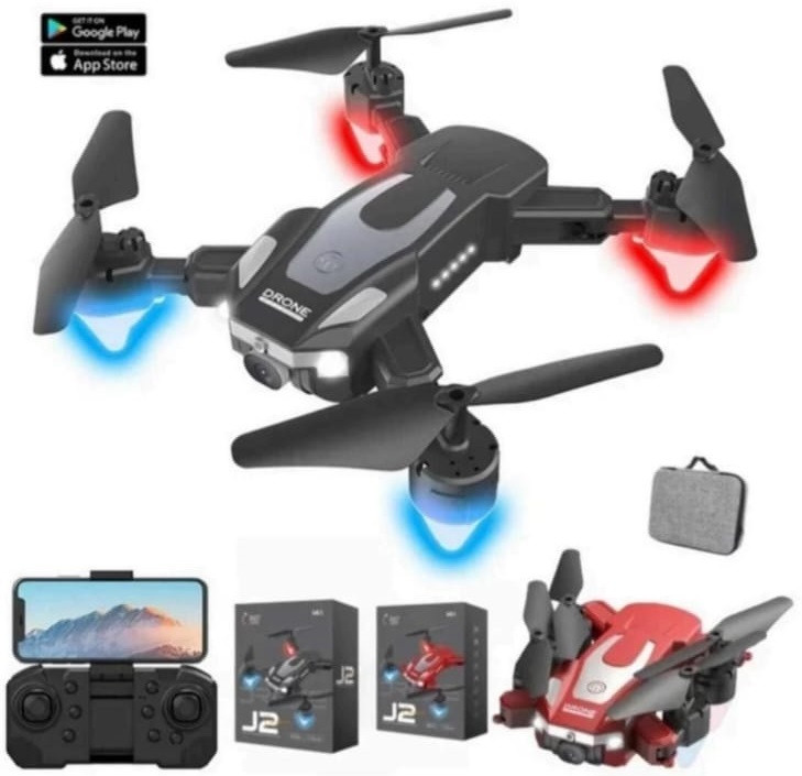 clubics Mini J2 Drone – Foldable Design with Dual 720p HD Cameras and WiFi FPV Drone image 1