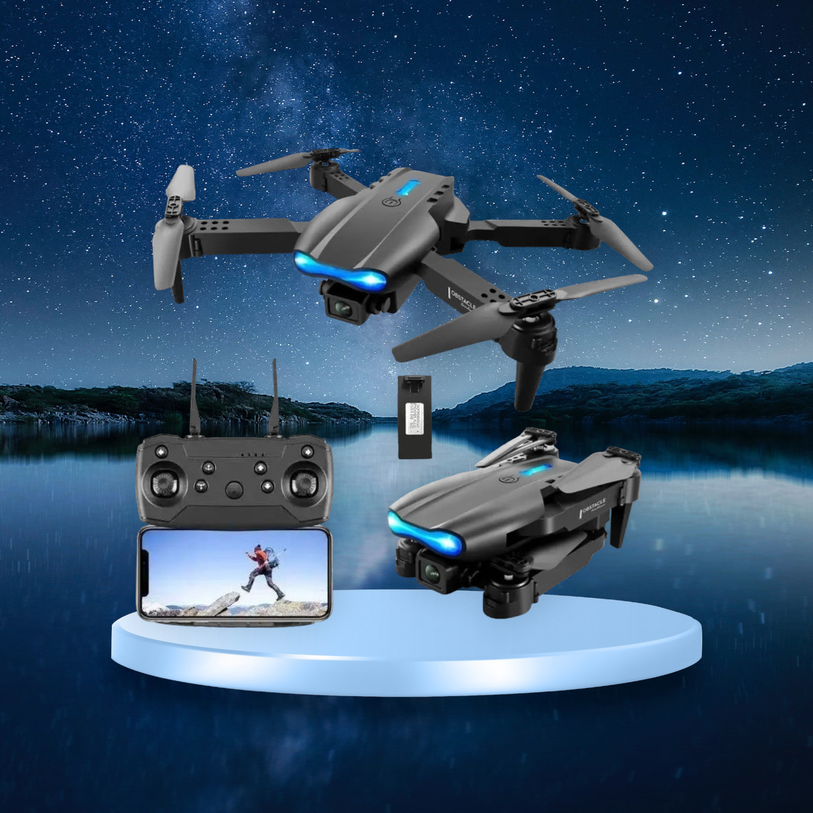 swa mi Drone WiFi Camera Remote Control-Motion Control-Spin Fine Tuning drone 27 Drone image 1