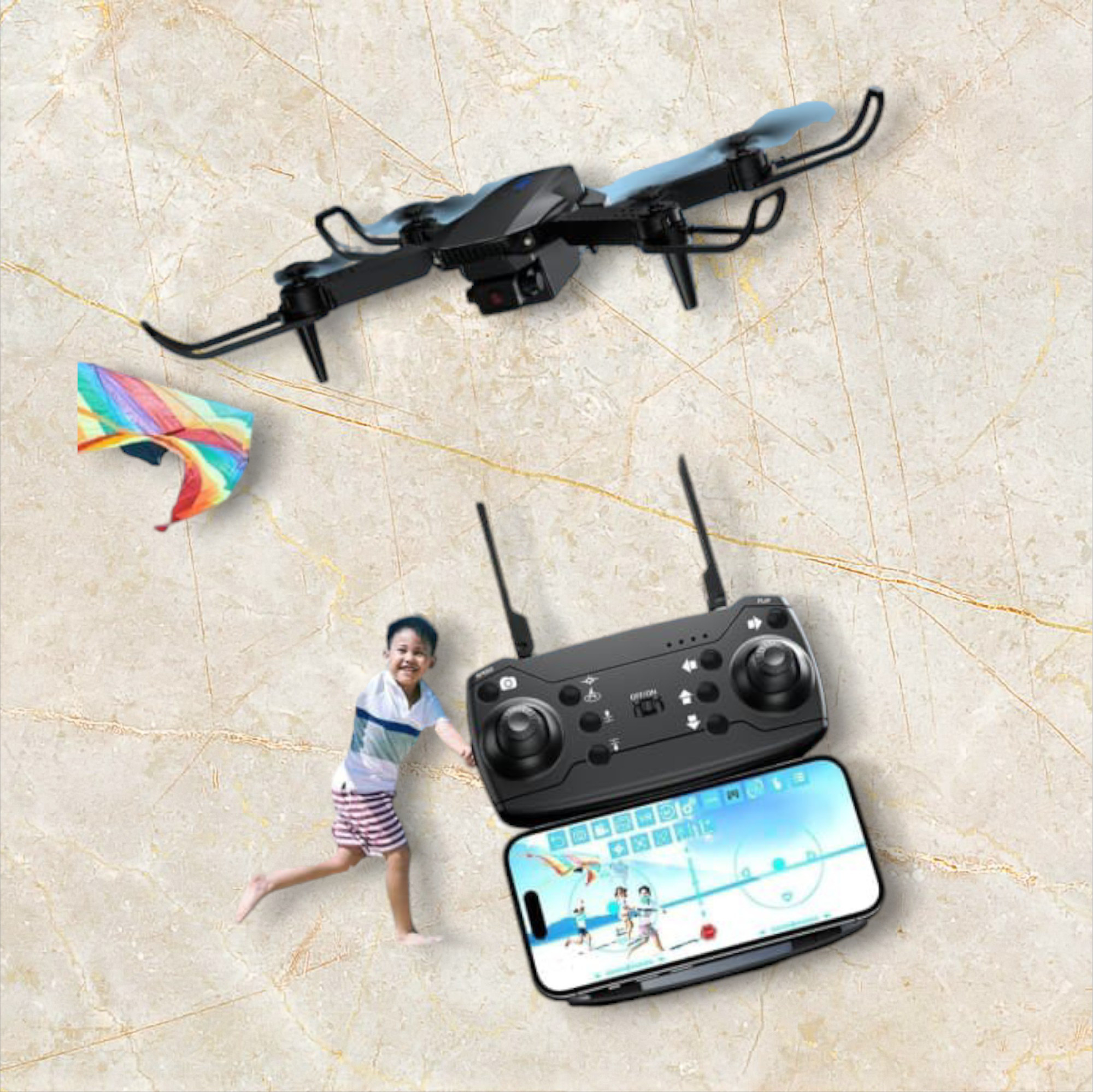 swa mi Drone WiFi Camera Remote Control Quadcopter 360' Flip Stunt Dronee_11 Drone image 1