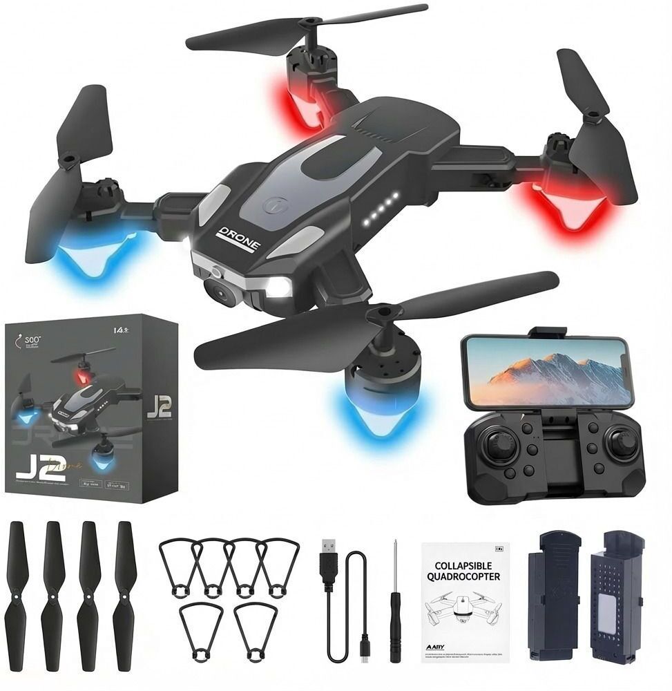 J2 Mini Drone with Camera | Dual HD Camera Foldable FPV Drone Drone-image-8