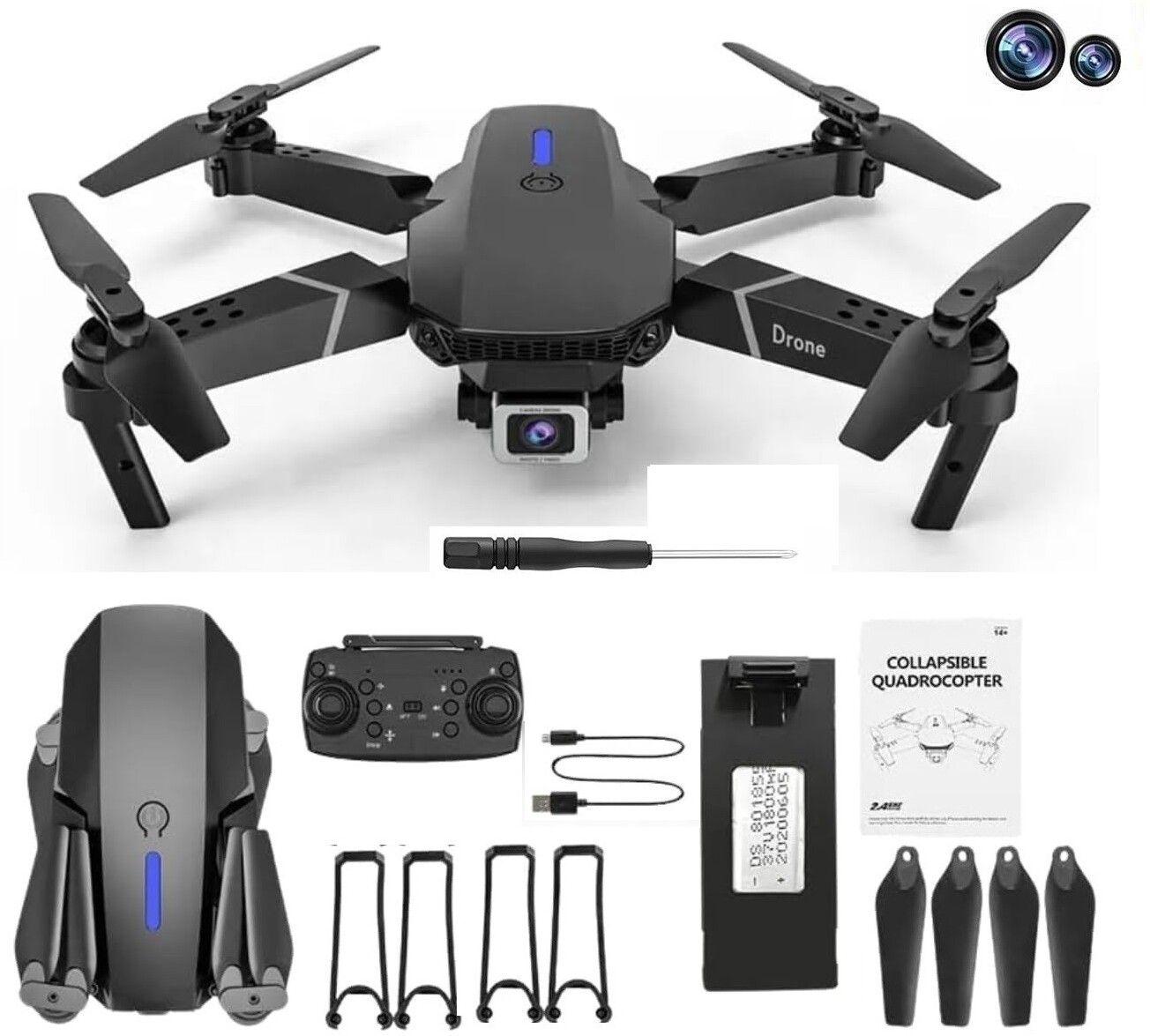 tjoi E88 Pro Smart 4K FPV Camera Drone with One Key Return Drone-picture-29