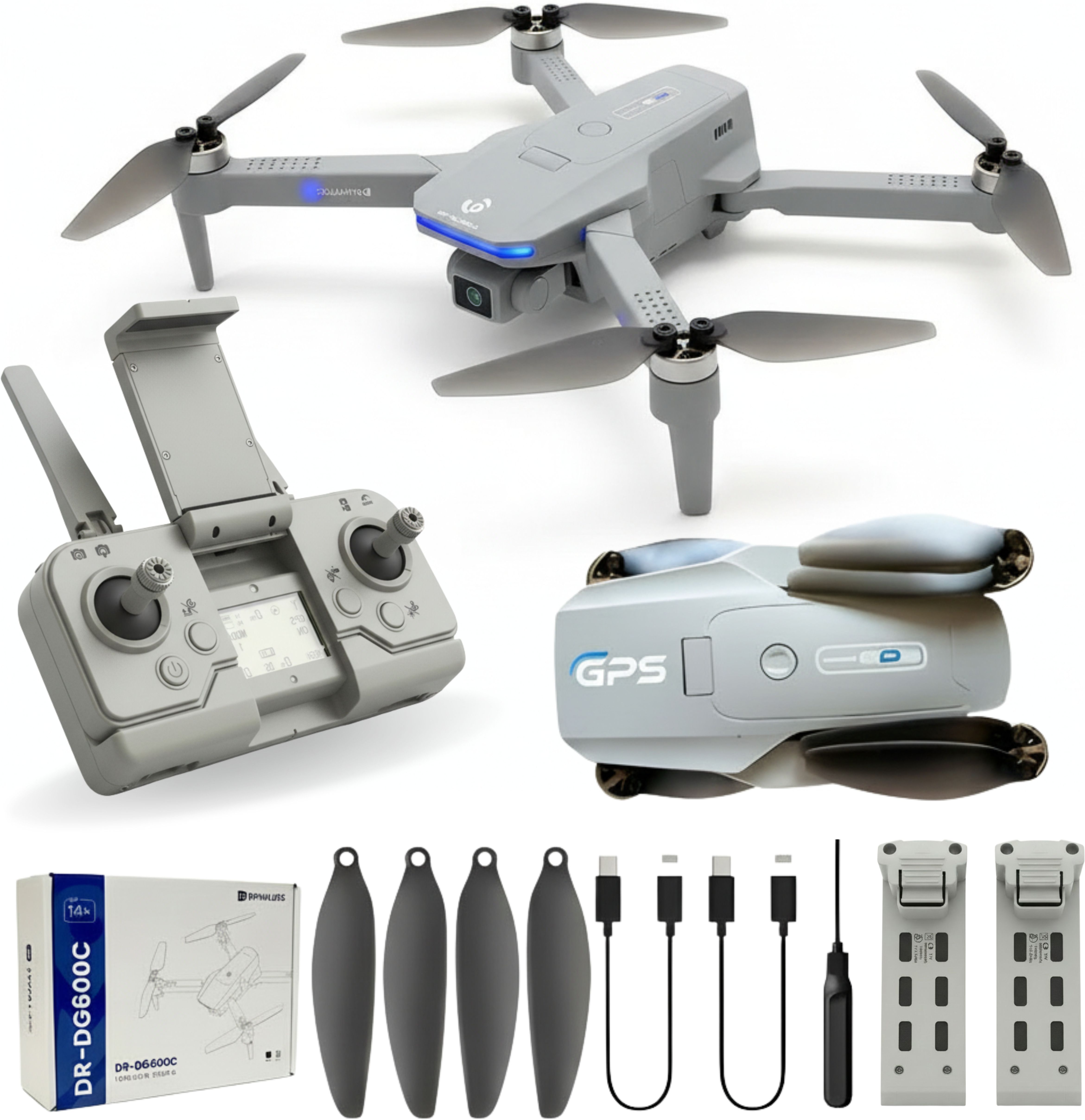 ezerio Dynalog DR-DG600C GPS Drone with Camera, WiFi FPV, Auto Return Home Foldable Drone-picture-43