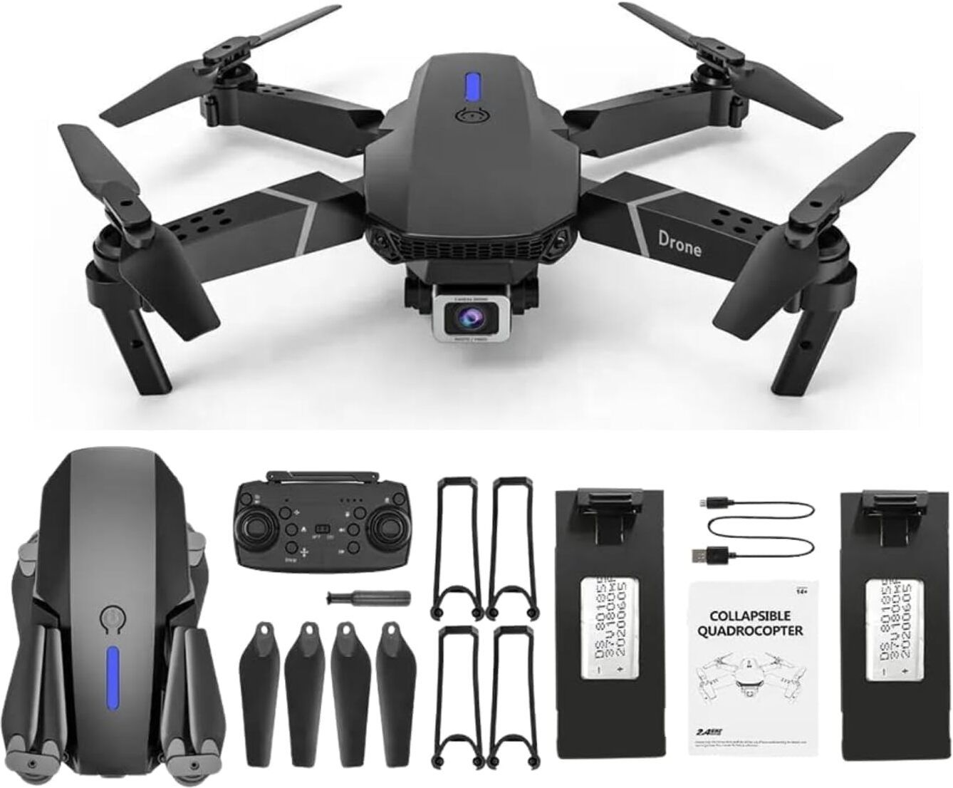 Flyzon E88 Pro Drone with Smart Sensor, Auto Hover & Gesture Control 2.4 GHz AM4 4 Core Processor Designed for Workstation-image-15