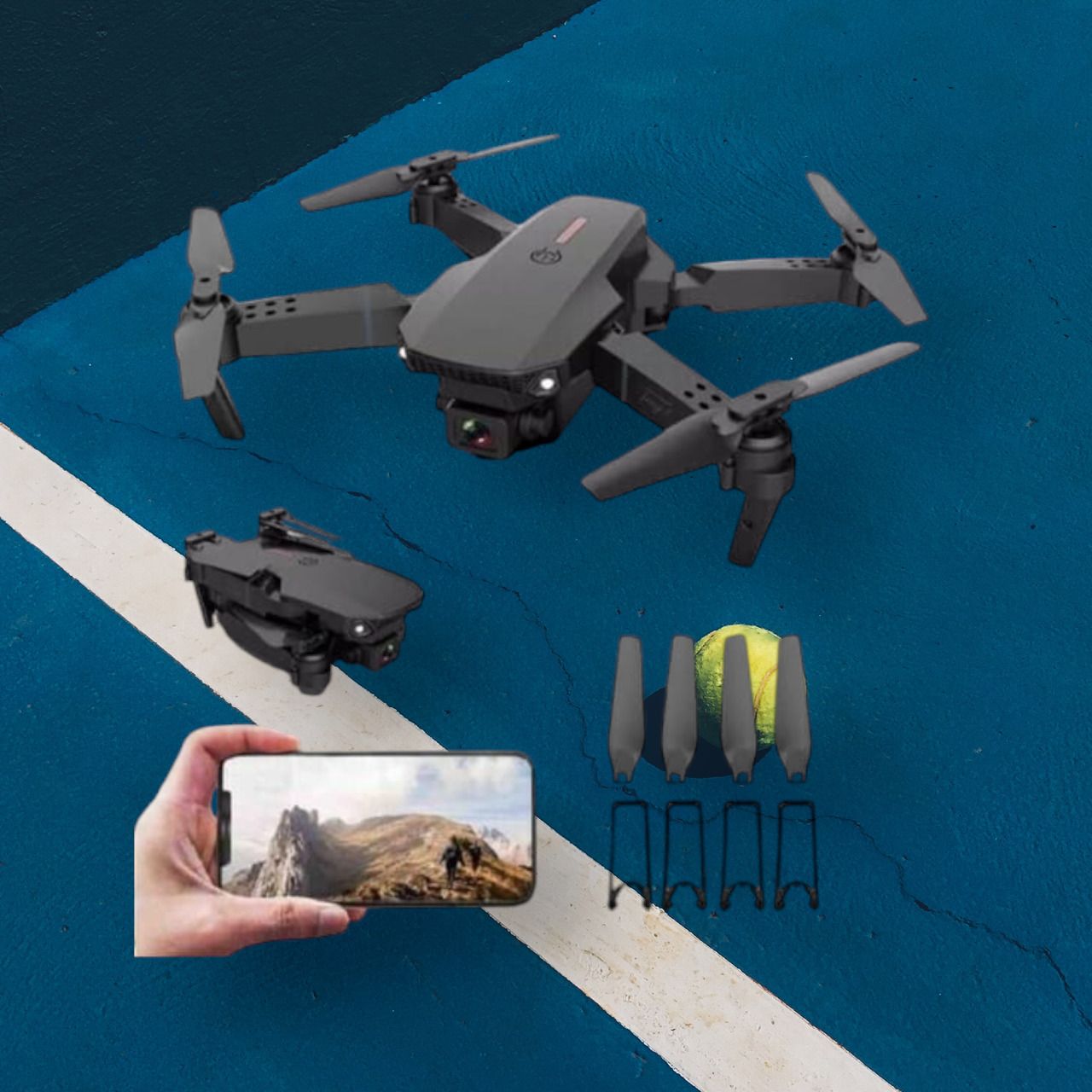 swa mi E88 Pro Drone Remote Control Quadcopter 360 Flip Stunt Drone_a16 Drone-picture-17