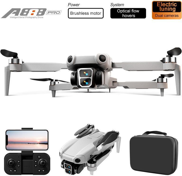 A888 PRO Drone with 90° ESC Camera Optical Flow Hover Brushless High-Definition Drone-image-18