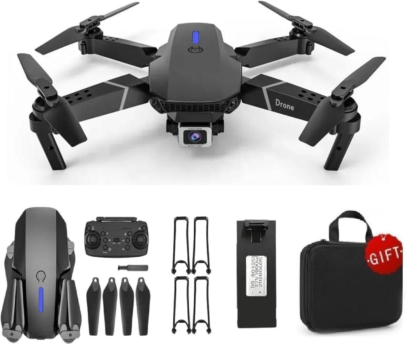 redithenterprise E88 Pro 4K Camera Drone with WiFi FPV, Brushless Motor, Foldable Drone Drone-picture-10